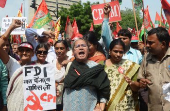 Массовый ответ на хартал в День Протеста в Индии