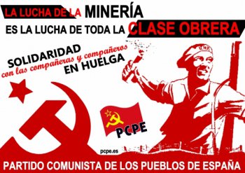 Заявление КПНИ о борьбе шахтёров Испании
